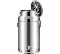 Brocca per latte in acciaio inox da 5 litri con coperchio Secchio ermetico per il trasporto agricolo Capacità 68 L Brocca contenitore durevole per latticini ideale per mungitura e conservazione