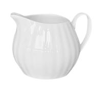 Brocca per Latte in Ceramica Bianca 270ml Beccuccio Speciale | Versamento Ordinato e Resistente al Gocciolamento, per Zucchero e Sughi, Tavola Colazione e Incontri