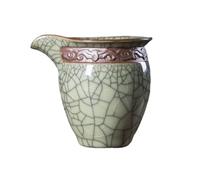 Brocca per salsa in ceramica, Salsa Latte Brocca Ristorante Casa Ice Crack Set da tè Tazza for l'equità Divisore in ceramica Uniforme Secchio for succo di mare Pentola for salsa(Yellow)