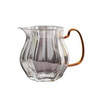 Brocca Per Schiumare Il Latte 2 pezzi caffè latte art tazza da tè set accessorio brocca, piccola, tazze for schiumare il, creativo trasparente(Yellow Handle)