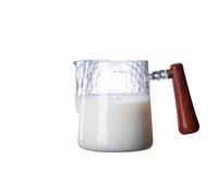 Brocca Per Schiumare Il Latte 2PCS Schiuma di Latte Brocca Crema Caffè Ghirlanda Tazza Macchina Art Decorazione Arte for Espresso(Transparent B)