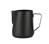 Brocca Per Schiumare Il Latte Brocca for schiumare il latte in acciaio inossidabile da 2 pezzi con brocca fumante scala for cappuccini Latte Art(600ML Black)