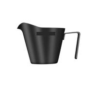 Brocca Per Schiumare Il Latte Misurino for caffè espresso da 2 pezzi, bicchierini for salsa for in acciaio inossidabile con manico for dessert di bistecca al(Black)