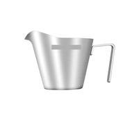 Brocca Per Schiumare Il Latte Misurino for caffè espresso da 2 pezzi, bicchierini for salsa for in acciaio inossidabile con manico for dessert di bistecca al(Silver)