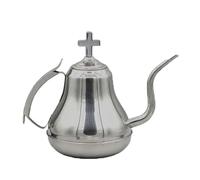 Brocca per succhi d ' in acciaio inossidabile con croci Decorazione religiosa per cerimonie comunione e decorazioni per la casa Bollitore per vino da comunione