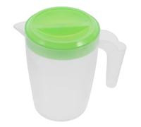 Brocca per Succo Coperchio, 1l, Plastica Abs Verde | Riutilizzabile e Durevole, Portatile per Ufficio e Cena, Adatta a Bevande Fredde