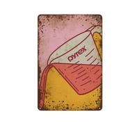 Brocca Pyrex da 8x12 pollici, decorazione murale per cucina, opera d'arte d