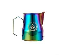 Brocca schiumalatte in acciaio inox, 350 ml, 450 ml, per latte espresso, con manico ergonomico e beccuccio preciso (450 ml colore)