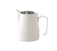 Brocca schiumalatte in acciaio inox da 100 ml - 900 ml, per espresso, latte, cappuccino - Brocca per schiumare la crema (bianco, piccola)