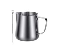 Brocca schiumatrice per latte - Brocca per schiumare con marcature di misura | 350 ml adatto per lavastoviglie accessori da caffè per arte latte, vaporizzatore cappuccino per caffè cucina casa