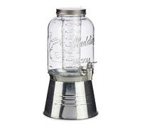 Brocca Vivalto Trasparente Argentato Argento Metallo Cristallo Plastica 3,8 L