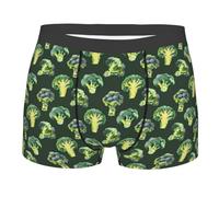 Broccoli 3 Uomo Boxer A Pantaloncino Resistente Intimo Traspiranti Mutande per Quotidiano Sport Estivo M