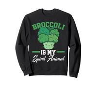 Broccoli è Il Mio Spirito Animale Vegano Vegetariano Vegetariano Felpa