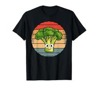 Broccoli - Funny Retro Vintage Sunset Style Broccoli Lover Maglietta