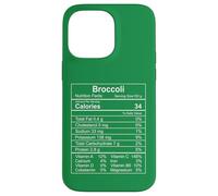 Broccoli Nutrizione Fatti alimentari Divertente amante delle verdure Custodia per iPhone 14 Pro Max