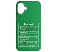 Broccoli Nutrizione Fatti alimentari Divertente amante delle verdure Custodia per iPhone 16 Plus