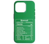 Broccoli Nutrizione Fatti alimentari Divertente amante delle verdure Custodia per iPhone 16 Pro