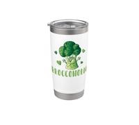 Broccoli Verdure Verdi Broccoli Vegetariano Bicchiere termico in acciaio inox doppia parete