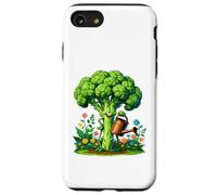 Broccolo Felice con Annaffiatoio nel Giardino Fiorito Custodia per iPhone SE (2020) / 7/8