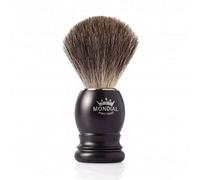 Brocha de Afeitar Boston Tejón Gris Mondial Negro Mate