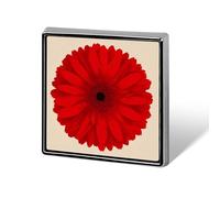 Broches y alfileres unisex con diseño de flor de gerbera, cuadrados, ligeros, para solapa, joyería para ropa, chal o sombrero.