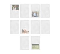 Brochure | 10 pezzi di ricambio per agenda anelli 6 per schede, protezioni buste ricaricabili per contanti organizzatore foto cartoline adesivi diario studenti insegnanti scrittori