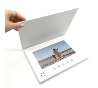 Brochure video da 10", formato A4, con supporto rigido, schermo HD, 4 GB di memoria (4 ore di autonomia), formato A4