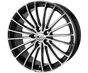 Brock - 4 x B24 7J R17 Nero Lucido PCD 4 x 108 ET25 65.1 CB Carta Lega Determinada