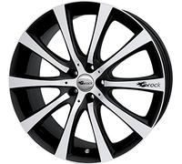 Brock B21 8 x 19 et 45 diametro bulloni 5 x 112 Hub centraggio 66.6 580070027, black-matt front-polished