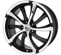 Brock B23 8 x 18 et 35 diametro bulloni 5 x 120 Hub centraggio 72.6 580070107, black-matt front-polished