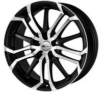 Brock B26 7.5 x 17 et 35 diametro bulloni 5 x 120 Hub centraggio 72.6 580070482, black-matt front-polished