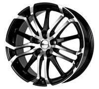 Brock B26 7,5 x 17 et 47 Bolt Circle 5 x 112 66,6 580070469 centratura Hub, Nero front-polished