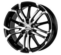 Brock B26 8 x 18 et 38 girobulloni 5 x 114 Hub centraggio 72,6 580070333, Nero front-polished