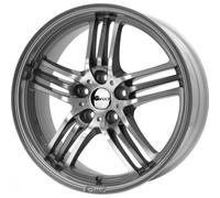 Brock B27 8 x 18 et 38 girobulloni 5 x 114 Hub centraggio 72,6 580070486, himalaya-grey front-polished