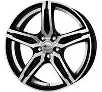 Brock B29 7.5 x 17 et 45 diametro bulloni 5 x 112 Hub centraggio 66.6 580070750, Black front-polished