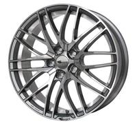 Brock B30 7,5 x 17 5 X 100 ET 38 girobulloni Hub centraggio 63,4 580070787, himalaya-grey front-polished