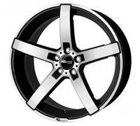 Brock B35 7,5 x 17 et 45 girobulloni 5 x 108 Hub centraggio 72,6 580071328, Black-Matt front-polished