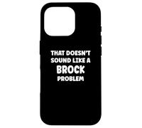 BROCK Personalized Custom Boys BROCK Name Custodia per iPhone 16 Pro