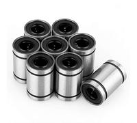 Broco Cuscinetti Stampante 3D, boccola di cuscinetto a sfere a movimento lineare LM10UU 10mm da 8 pezzi per parti CNC della stampante 3D