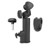 Broco Portaombrelli Golf, Portaombrelli per Carrello da Golf Regolabile e Resistente in Nylon Nero Supporto Ombrello Universale per Trolley