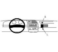 Brodit ProClip 852008 Staffa per Auto ad Incastro, Angled Mount