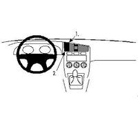 Brodit ProClip 852324 Staffa per Auto ad Incastro, Center Mount