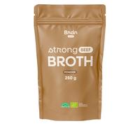Brodo di manzo forte BrainMax Pure in polvere, nutrito con erba, BIOLOGICO, 250 g Brodo d'ossa in polvere al 100% senza additivi / *Certificato…