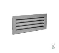 Brofer Griglia di ripresa ad alette fisse inclinate di 45° 400x300mm passo 25mm