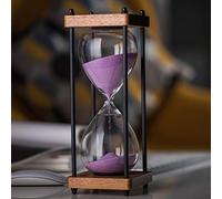 Brogtorl Clessidra Creativa per Bambini,Timer a Clessidra in Legno 15 30 Minuti,Regalo Souvenir Unici e Creativo,Ornamento Decorativo Timer Hourglass，del Timer a Clessidra Design