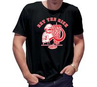 BroiderStudio Eat The Rich Karl Marx Kebab T-Shirt Maglietta per Uomo