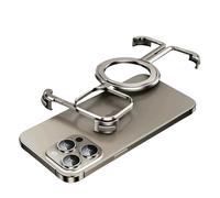 BROIEEN Metal Frame Magnetic Charging for iPhone Case,Metal Frameless Protective Shock, Frameless Phone Case Compatible with iPhone 16/15/14/13Pro Max (for iPhone16,Primary)