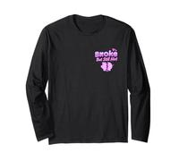 Broke But Still Hot Divertente Carino Estetico Soldi Maglia a Manica