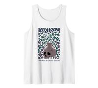 Broken And Dead Inside Dark Floral Skull Canotta