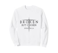 Broken But Chosen - Efesini 2:8 Versetto Fede Felpa
